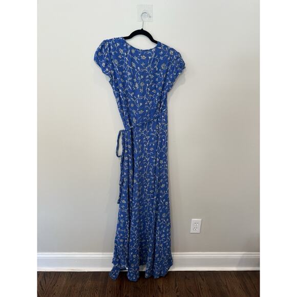 Amuse Society Revolve Summer Safari Maxi Dress Blue Coast Floral Cocktail S - Picture 8 of 10